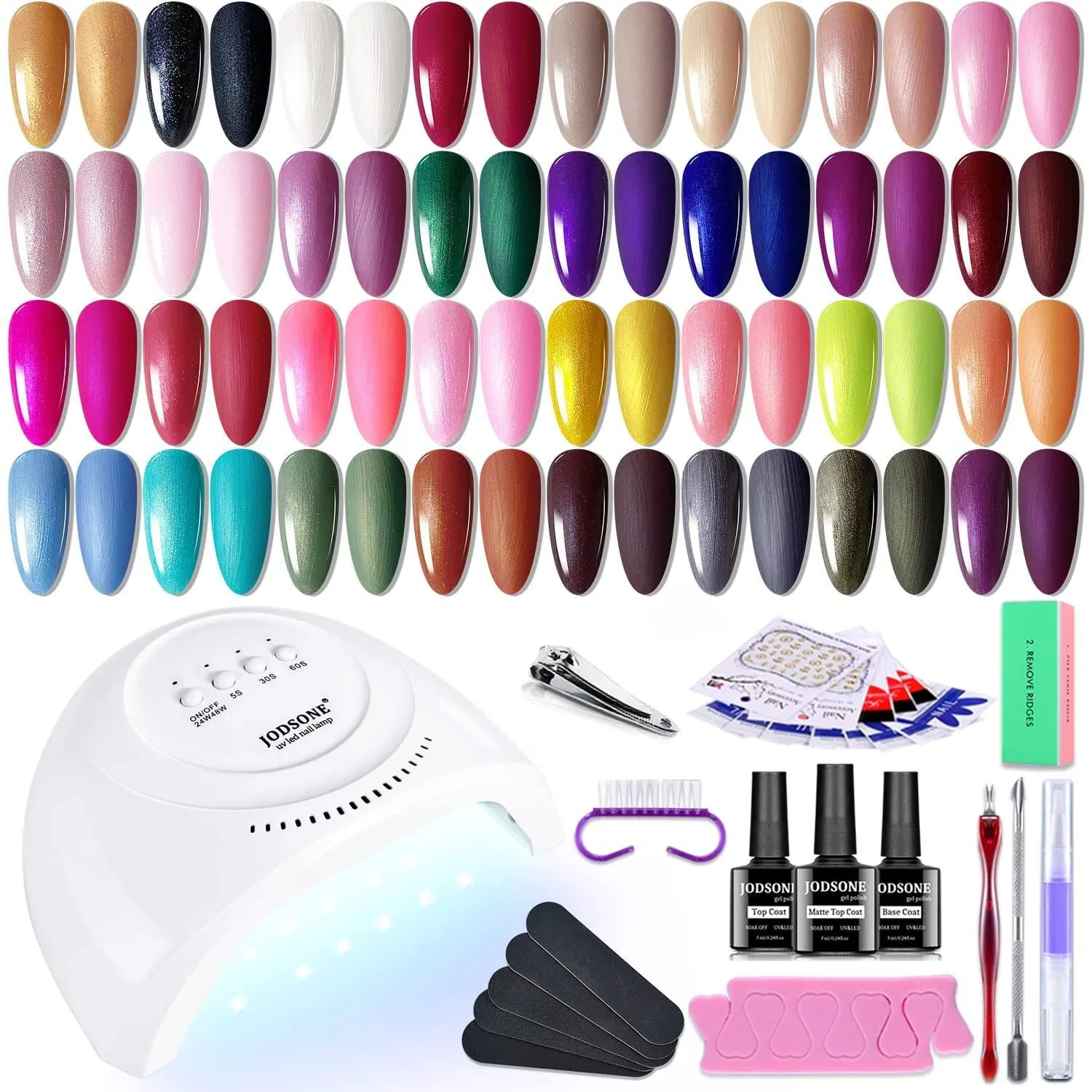 100 Pieces Gel Nail Polish Multi-Color