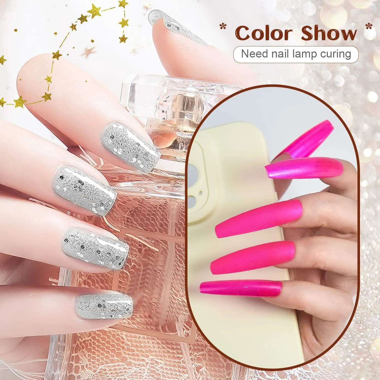 100 Pieces Gel Nail Polish Multi-Color