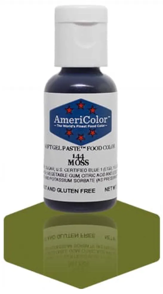 144-Moss AmeriColor Softgel Food Color