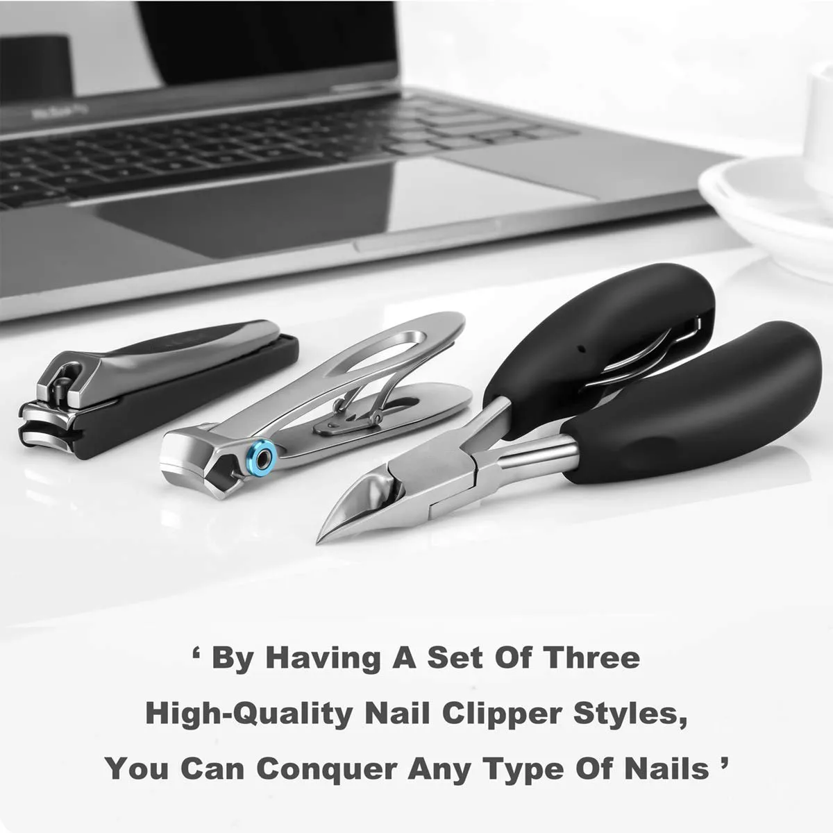 3-Piece: Large Nail Clippers Set