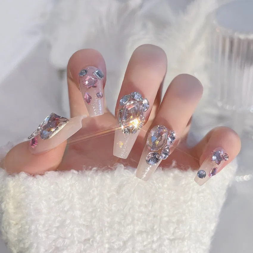 3D Pretty Princess Press On Nails