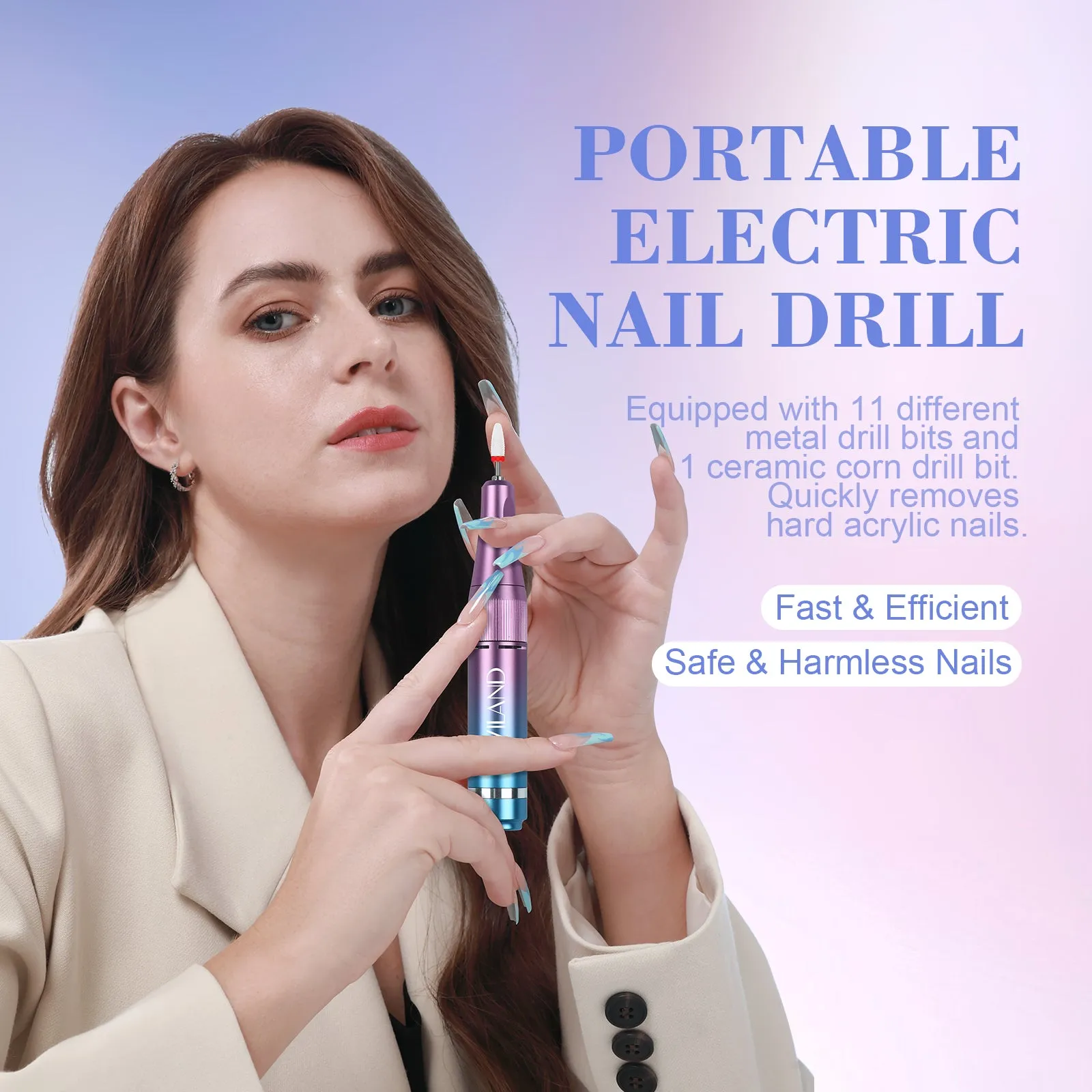 40000RPM Rechargeable Electric Nail Drill File