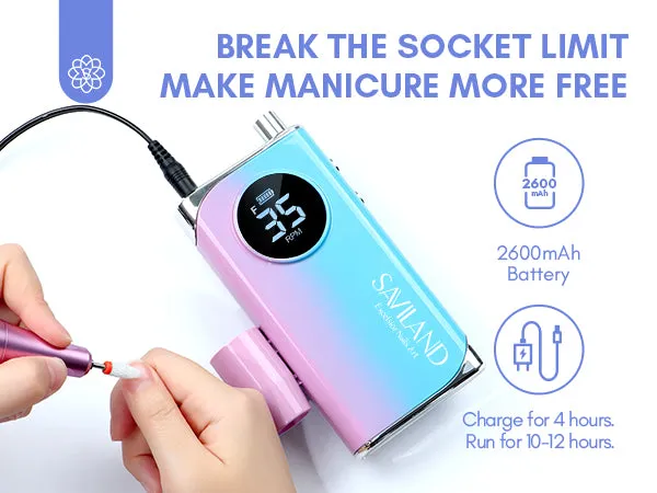 40000RPM Rechargeable Electric Nail Drill File