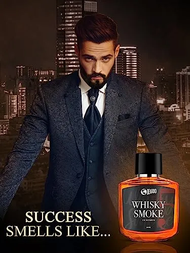 Beardo Whisky Smoke Perfume for Men, 100ml | Spicy, Woody - Oudh Scent Eau De Parfum | Long Lasting Mens Perfume | Best Date Night Fragrance Body Spray for Men