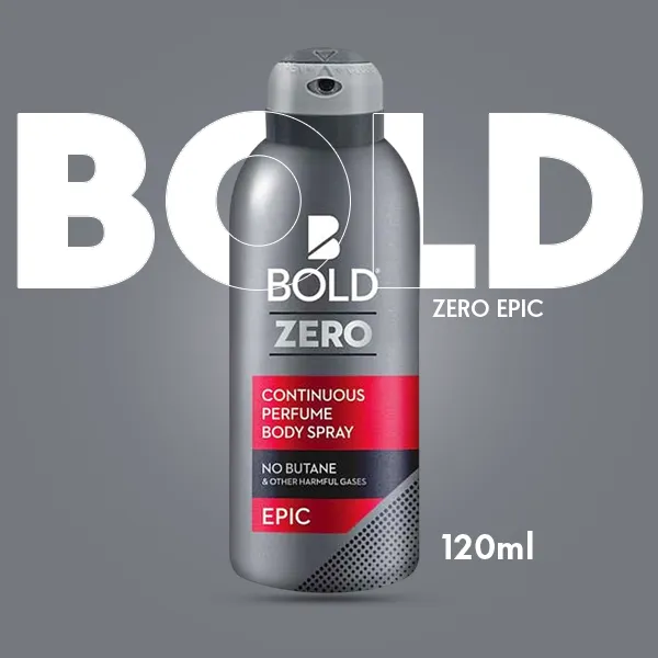 Bold Zero Epic Perfume Body Spray 120ml