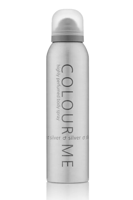 COLOUR ME BODY SPRAY SILVER 150ML