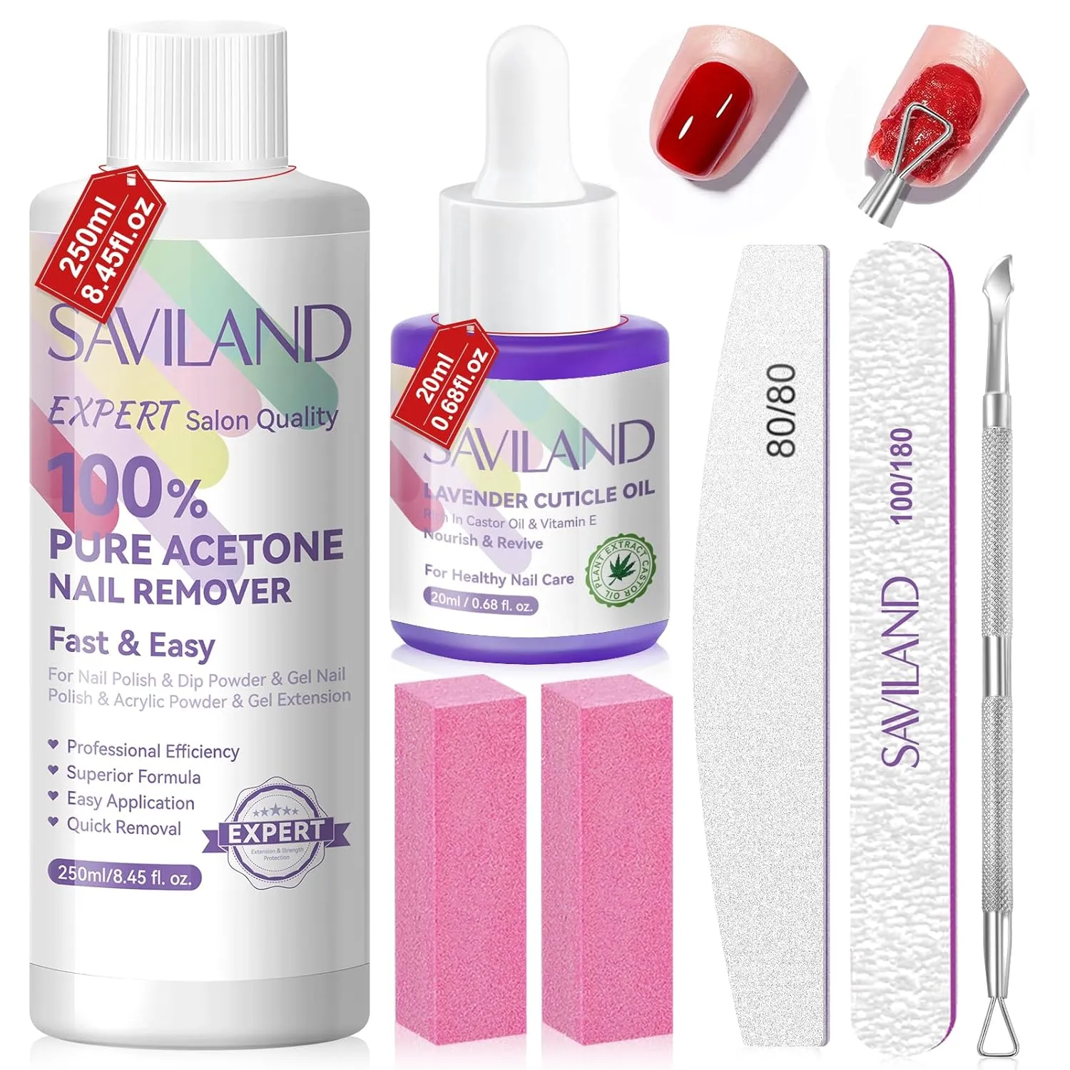 Effective Acetone Nail Polish Remover Kit