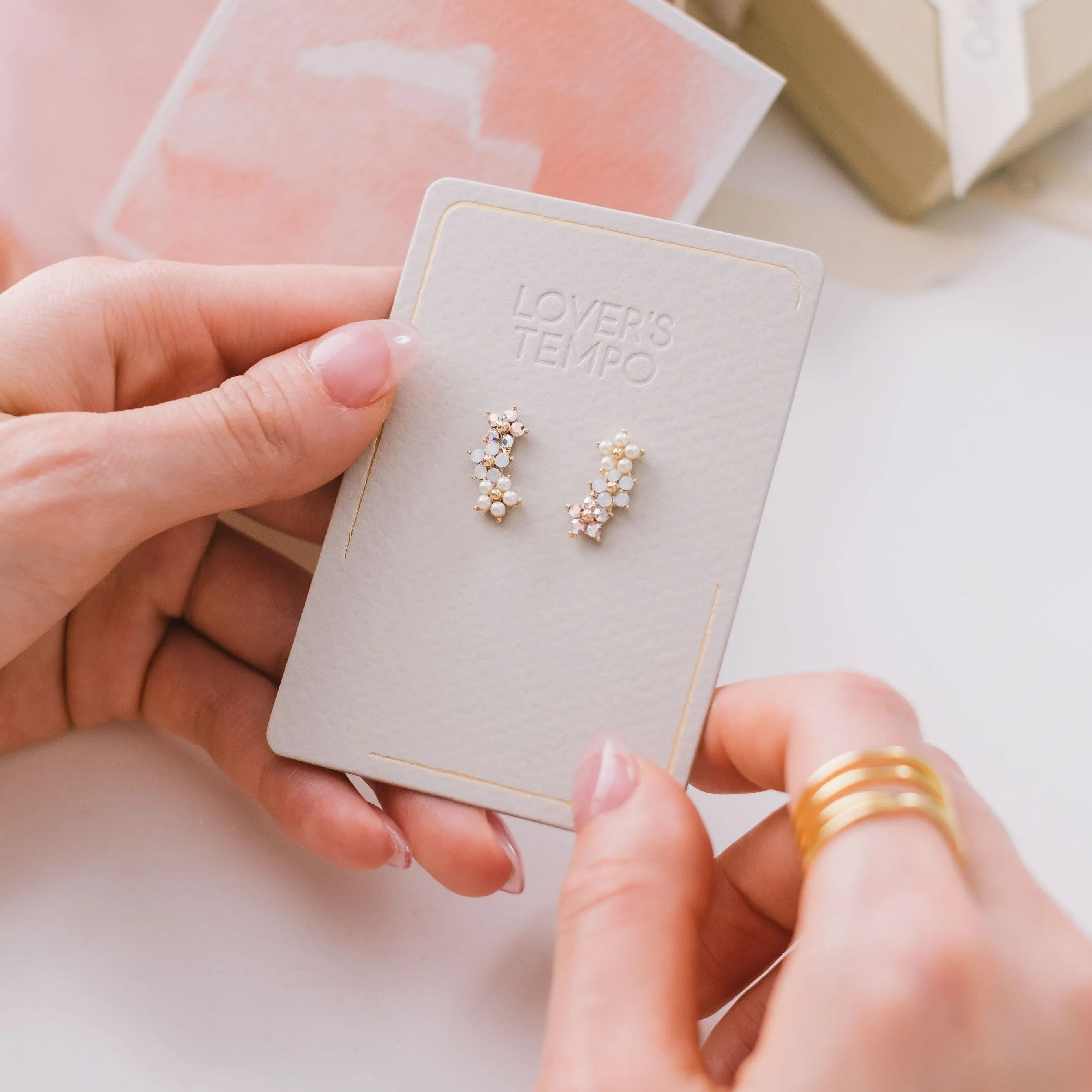 Floral Climber Earrings