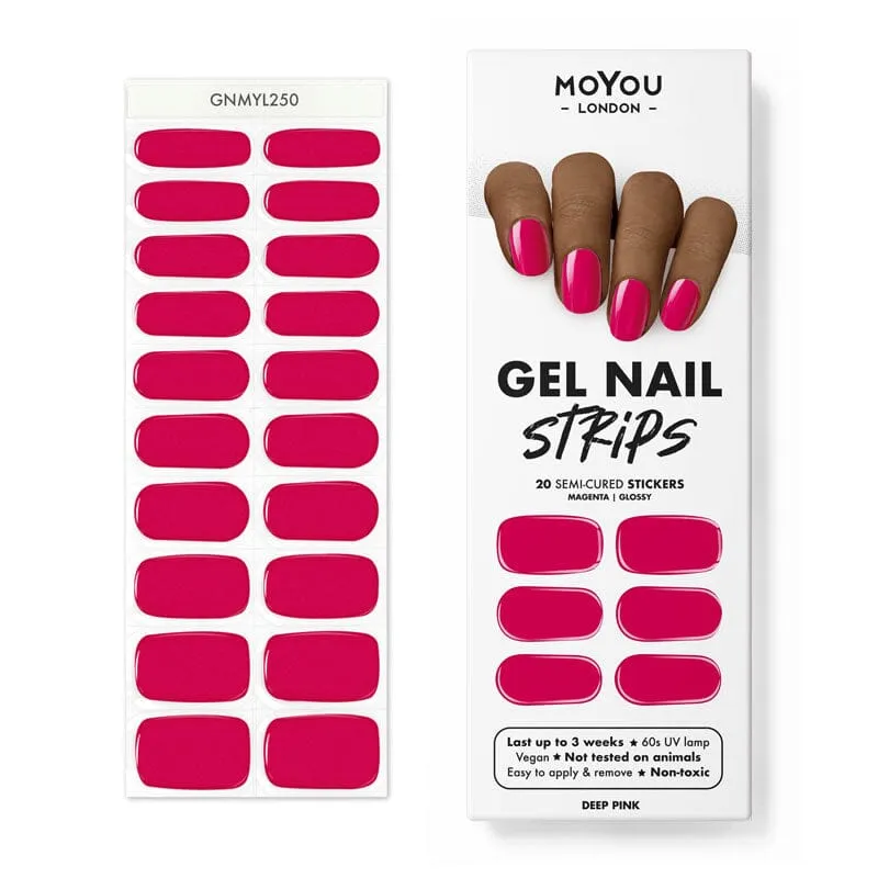 Gel Nail Strip ★ Deep Pink