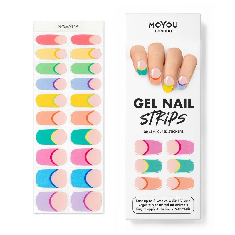 Gel Nail Strip ★ Tipsy Rainbow