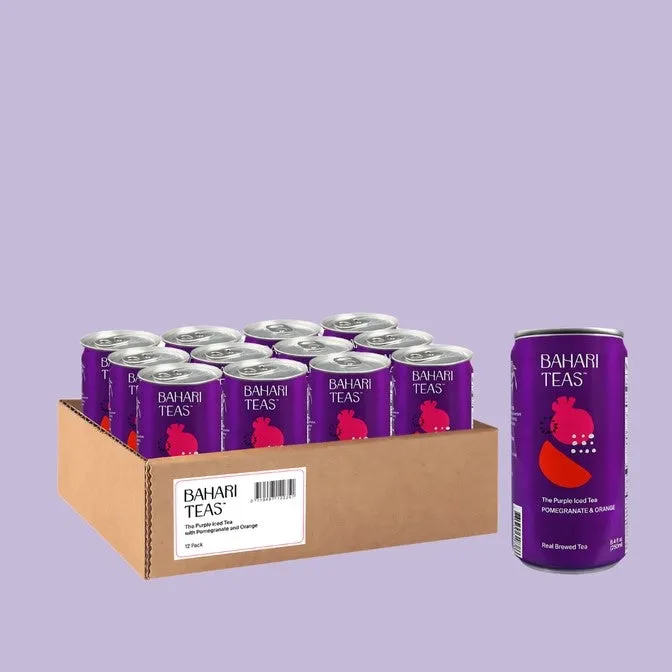 Iced Purple Tea Canned Drink - Pomegranate & Orange