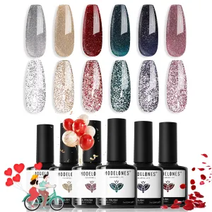 In the Spotlight - 6 Shades Gel Nail Polish Set