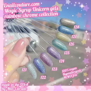 Magic Syrup My Little Unicorn (Chrome Reflective Holographic Glitter Gel Polishes )