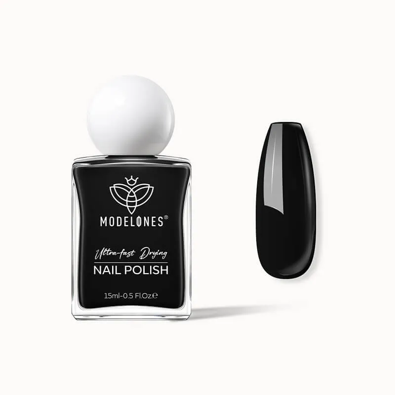 Midnight Black - Modelones Single Nail Polish 15ml