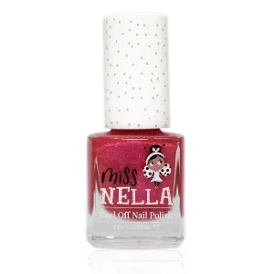 Miss Nella Tickle Me Pink Glitter 4ml Peel off Kids Nail Polish