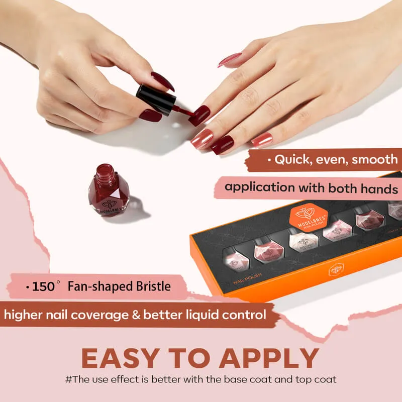 Never Lonely - 6 Colors Nail Polish Mini Set 5ml【US ONLY】