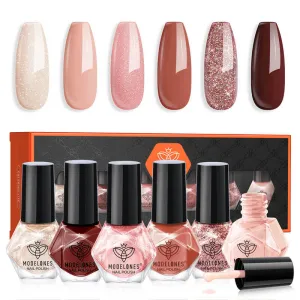 Never Lonely - 6 Colors Nail Polish Mini Set 5ml【US ONLY】