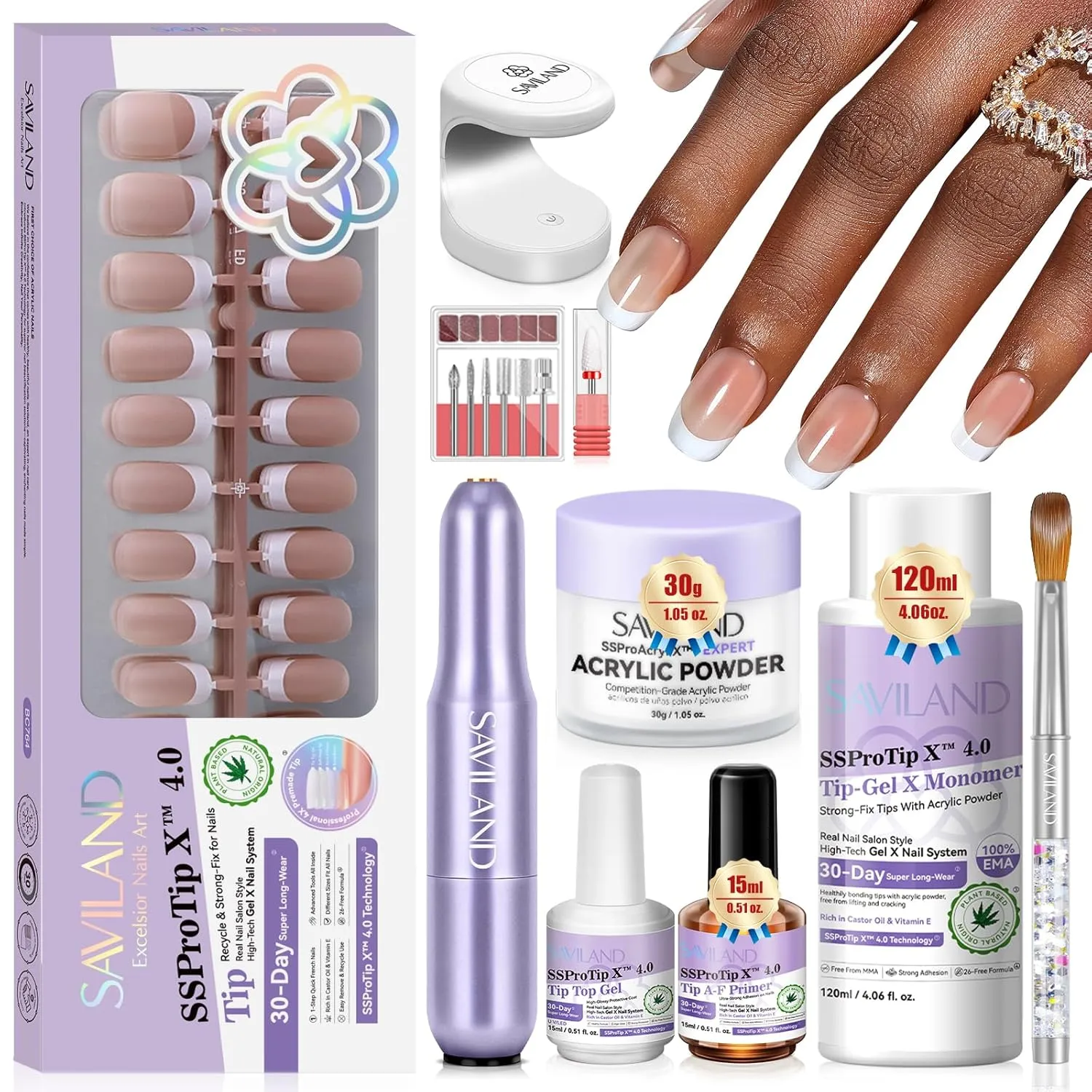 SSPro Tip X™ 4.0 French Acrylic Press On Nails Kit