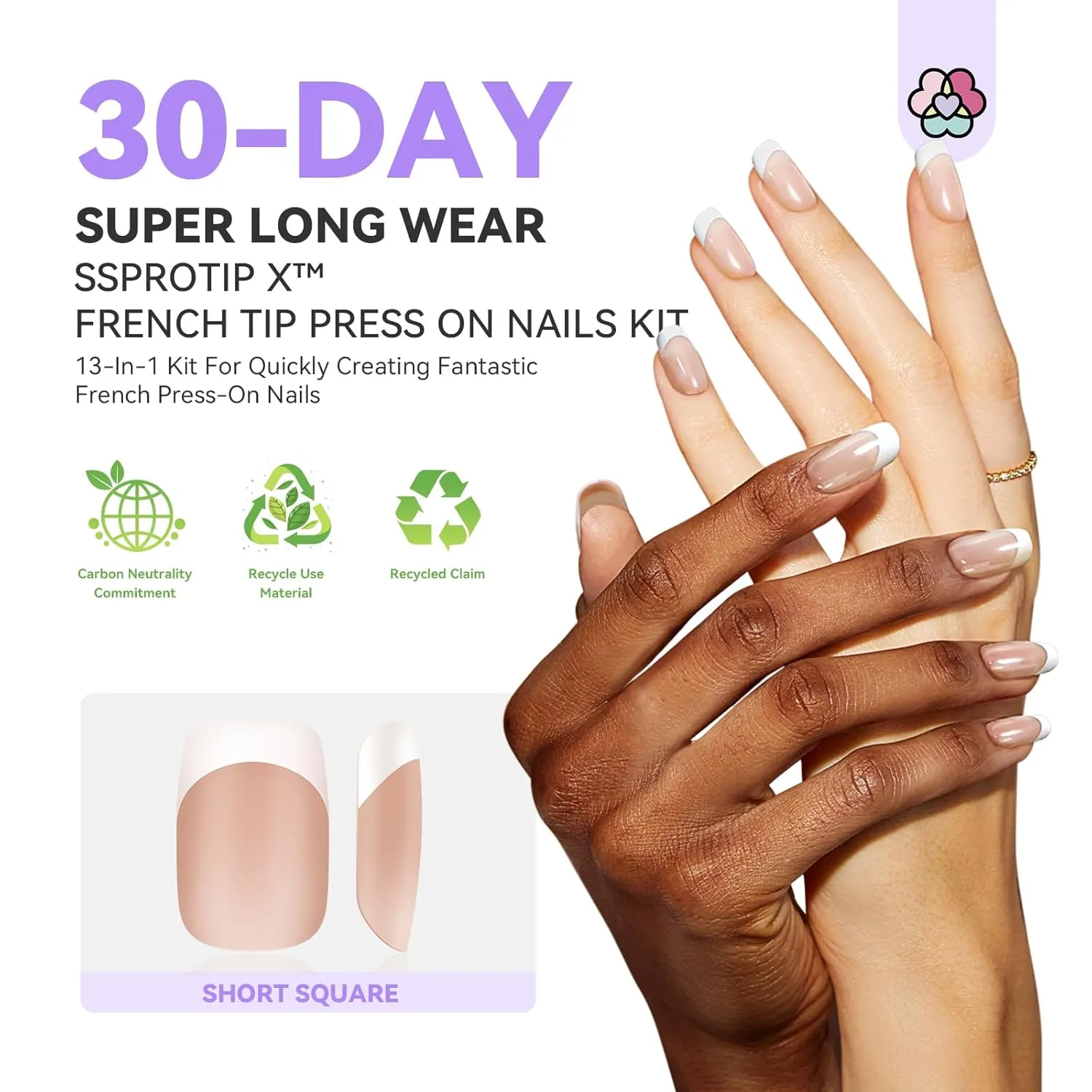 SSPro Tip X™ 4.0 French Acrylic Press On Nails Kit