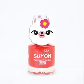 Suyon Peel Off Kids Nail Polish - Llama, Bright Red