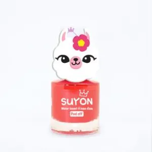 Suyon Peel Off Kids Nail Polish - Llama, Bright Red