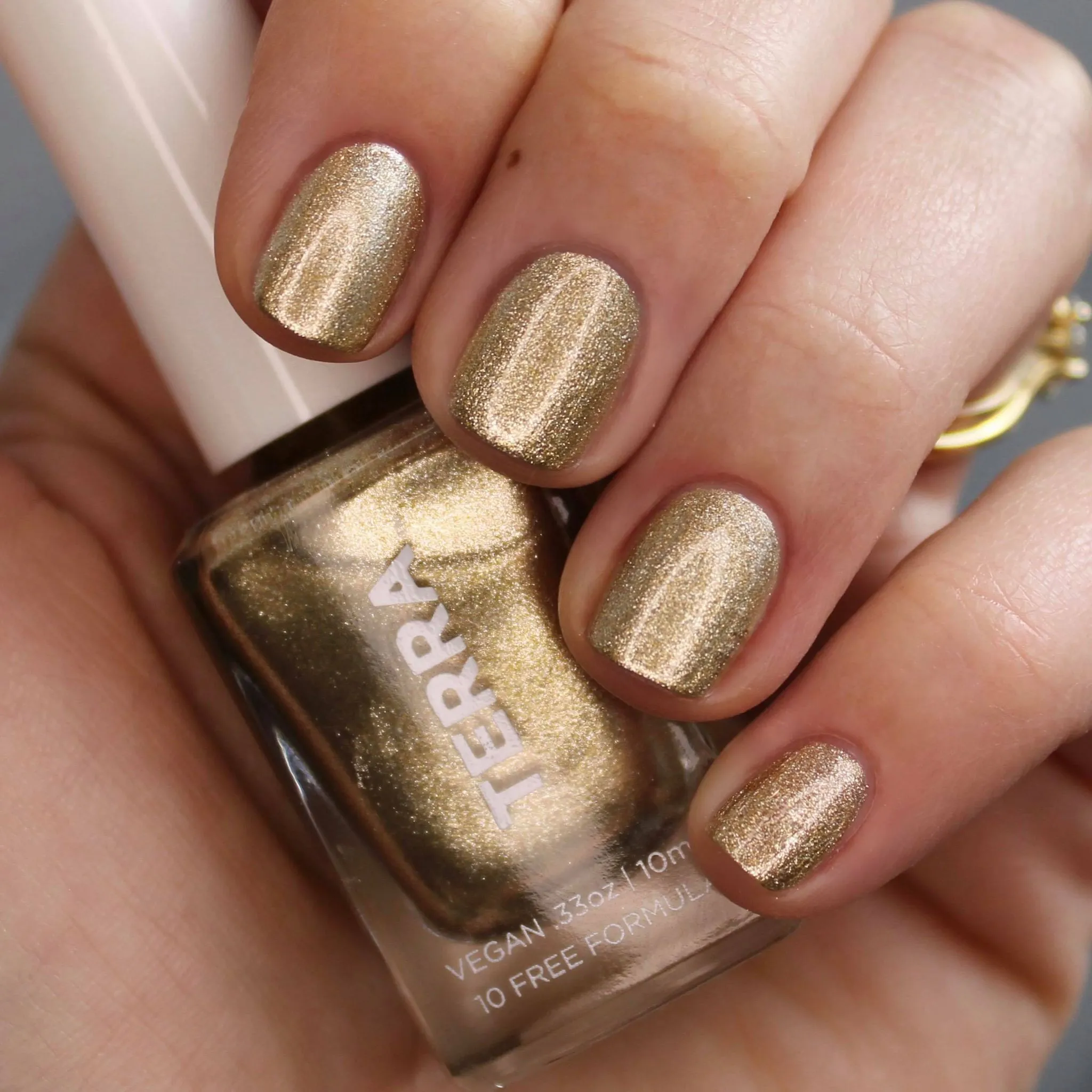 Terra Nail Polish No. 28 Super Gold Foil Shimmer