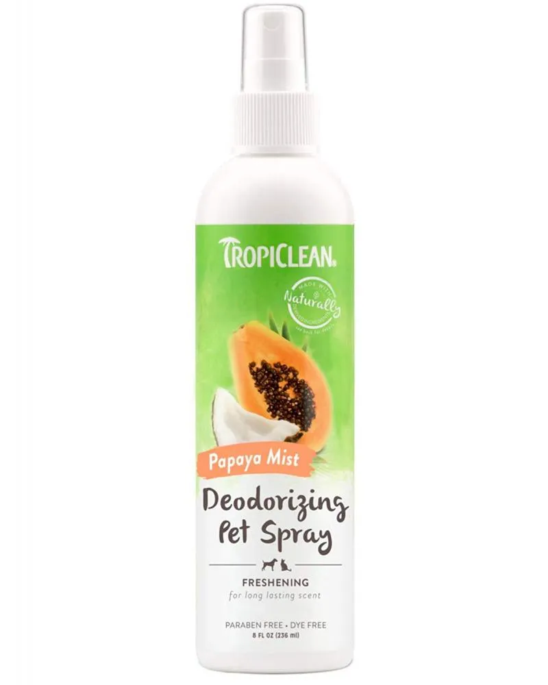 TropiClean Papaya Mist Deodorizing Spray for Pets