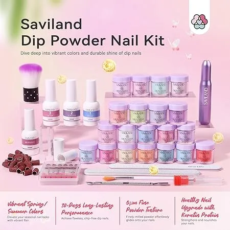 [US ONLY]20 Colors Dip Powder Nail Kit with Drill